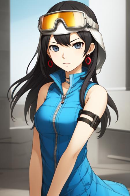 34313-265016955-best quality, masterpiece, SMTDoiStyle, 1girl, gloves, black hair, dark eyes, sleeveless, blue vest dress, jewelry, earrings, av.png